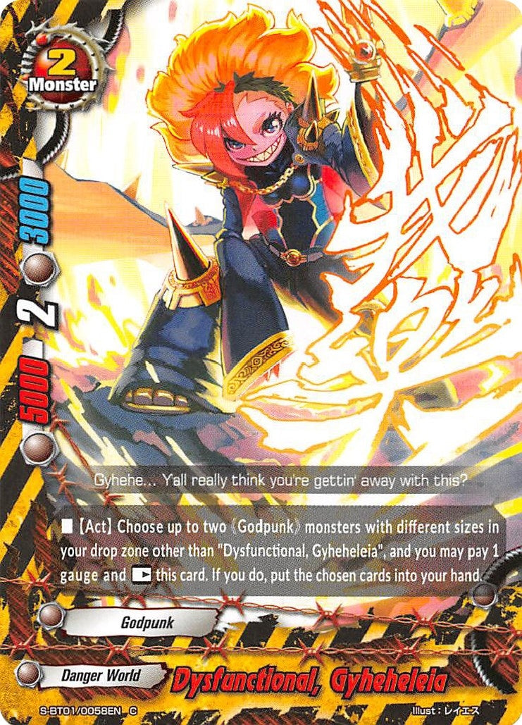 Image for Dysfunctional, Gyheheleia (Gargantua Awakened) (S-BT01/0058EN) - Future Card BuddyFight