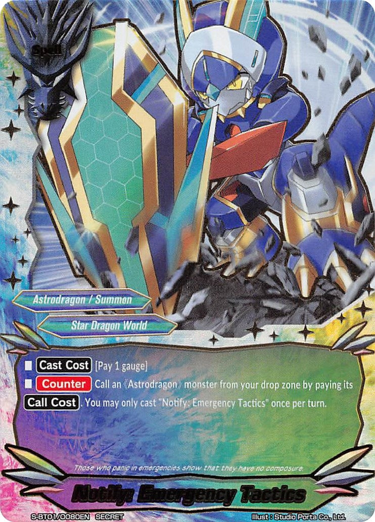 Image for Notify: Emergency Tactics (Gargantua Awakened) (S-BT01/0080EN) - Future Card BuddyFight