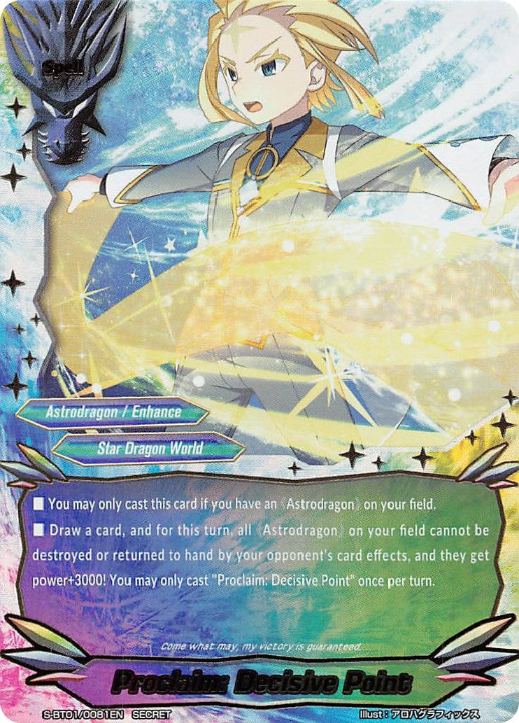 Image for Proclaim: Decisive Point (Gargantua Awakened) (S-BT01/0081EN) - Future Card BuddyFight