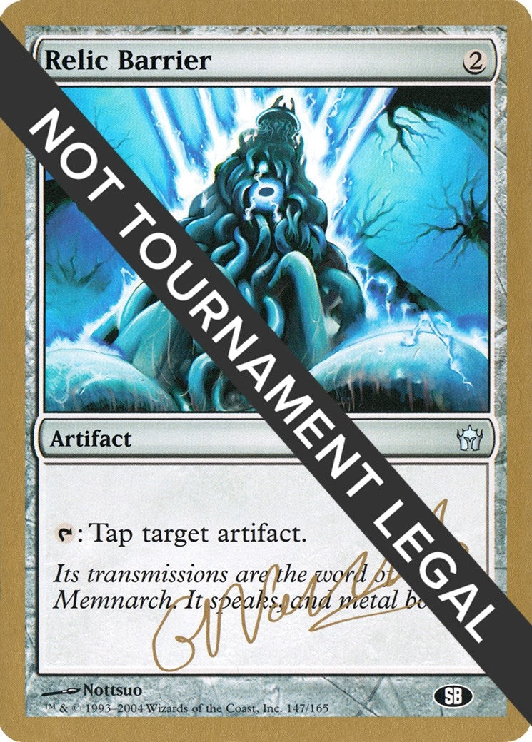 Image for Relic Barrier - 2004 Gabriel Nassif (5DN) (SB) (World Championship Decks) - Magic: The Gathering