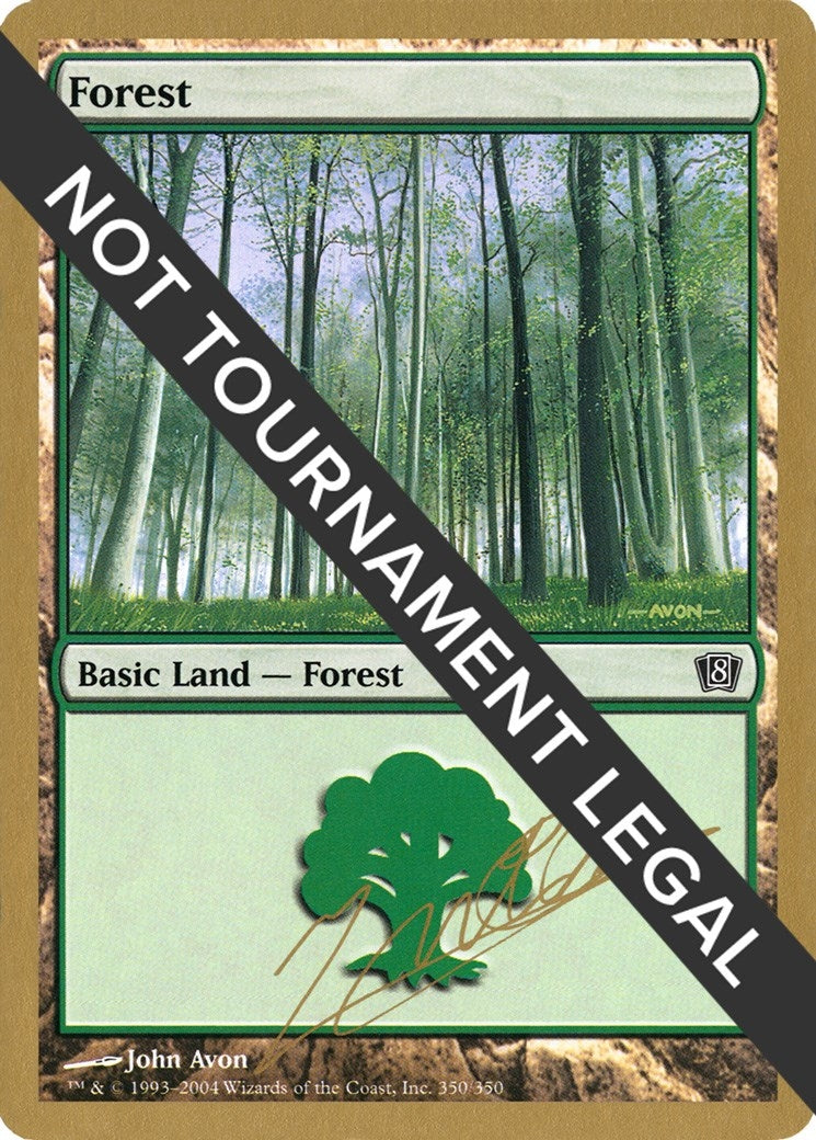 Image for Forest (350) - 2004 Julien Nuijten (8ED) (World Championship Decks) - Magic: The Gathering