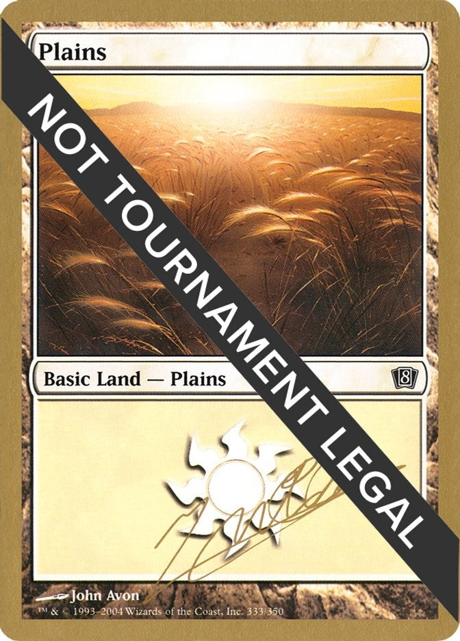 Image for Plains (333) - 2004 Julien Nuijten (8ED) (World Championship Decks) - Magic: The Gathering