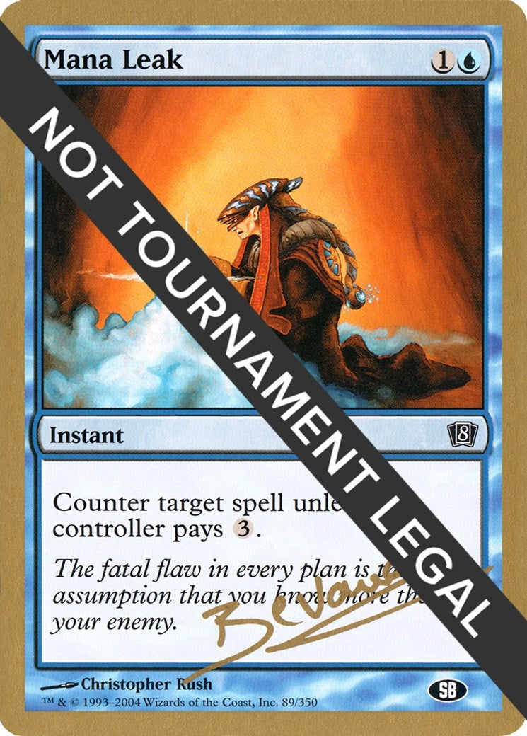 Image for Mana Leak - 2004 Manuel Bevand (8ED) (SB) (World Championship Decks) - Magic: The Gathering