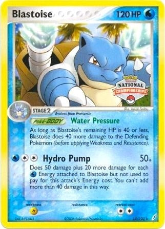 Image for Blastoise - 14/100 (National Championships) (League & Championship Cards) (014/100) - Pokemon