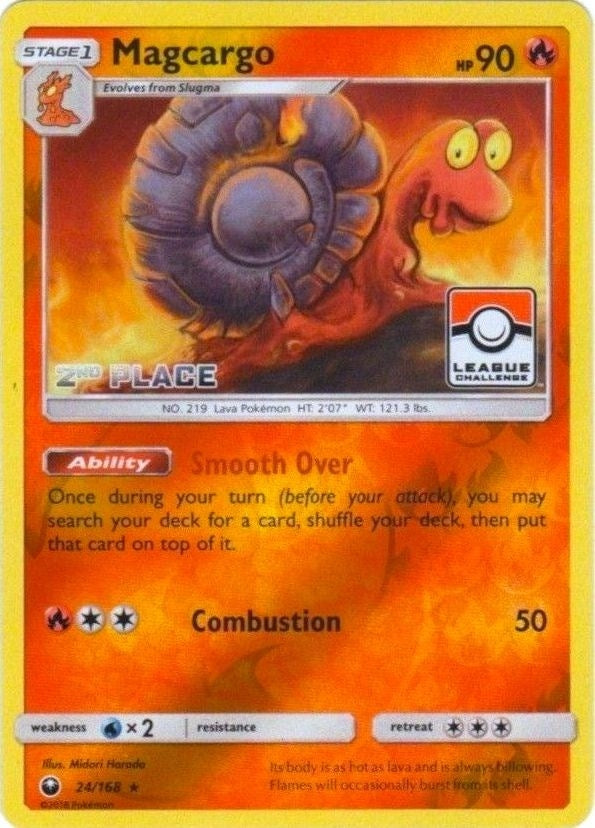 Image for Magcargo - 24/168 (League Challenge) [2nd Place] (League & Championship Cards) (024/168) - Pokemon