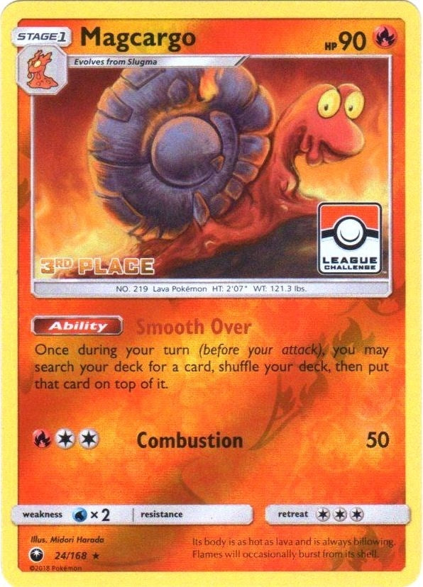 Image for Magcargo - 24/168 (Pokemon League) [3rd Place] (League & Championship Cards) (024/168) - Pokemon