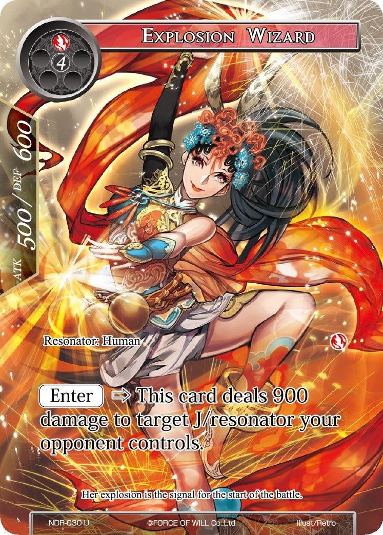 Image for Explosion Wizard (Full Art) (New Dawn Rises) (NDR-030) - Force of Will