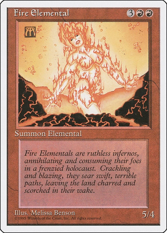 Image for Fire Elemental (Fourth Edition) - Magic: The Gathering