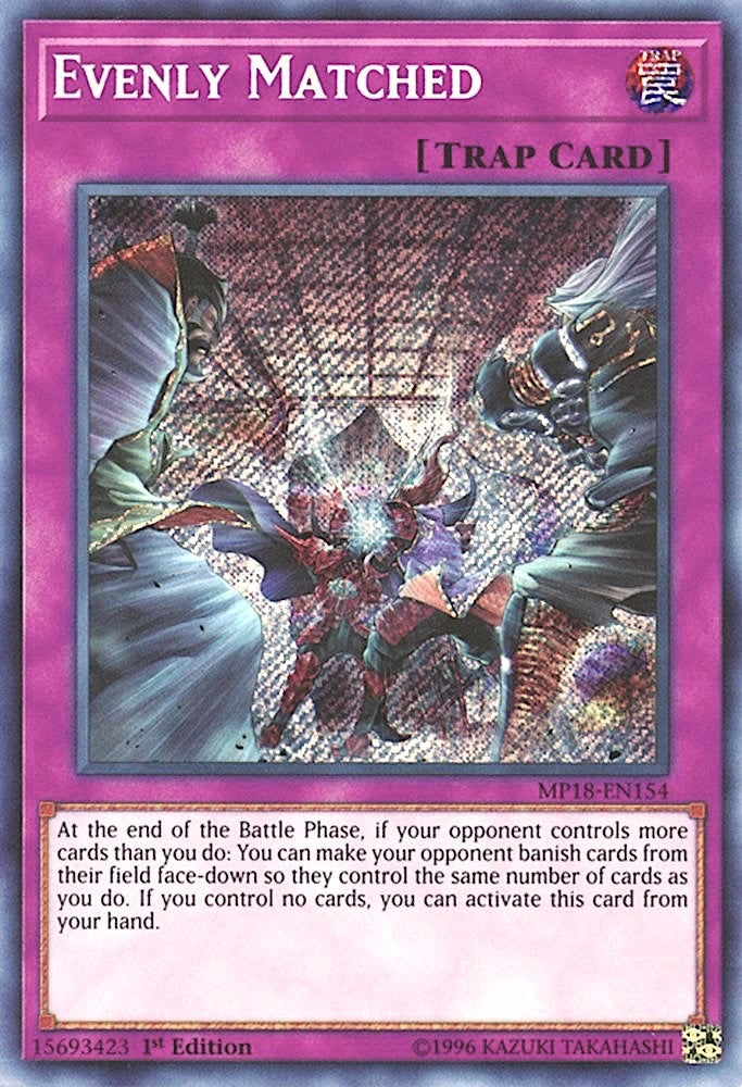 Image for Evenly Matched (2018 Mega-Tins Mega Pack) (MP18-EN154) - YuGiOh