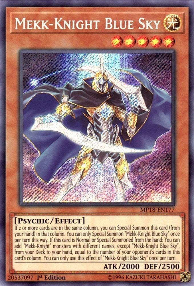 Image for Mekk-Knight Blue Sky (2018 Mega-Tins Mega Pack) (MP18-EN177) - YuGiOh