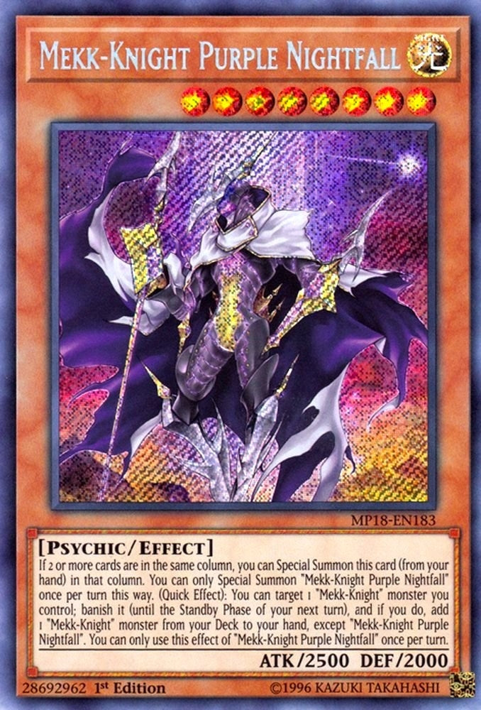 Image for Mekk-Knight Purple Nightfall (2018 Mega-Tins Mega Pack) (MP18-EN183) - YuGiOh