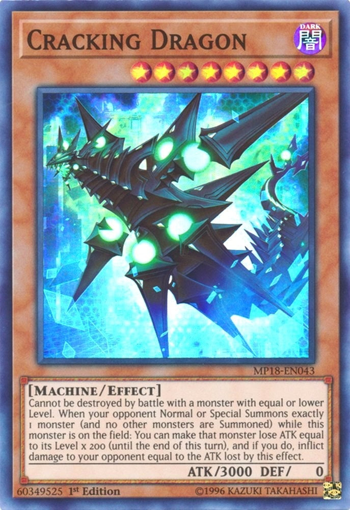 Image for Cracking Dragon (2018 Mega-Tins Mega Pack) (MP18-EN043) - YuGiOh