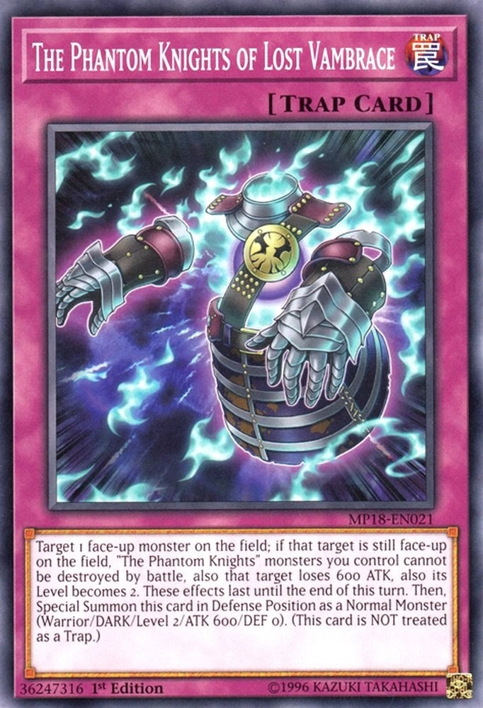 Image for The Phantom Knights of Lost Vambrace (2018 Mega-Tins Mega Pack) (MP18-EN021) - YuGiOh