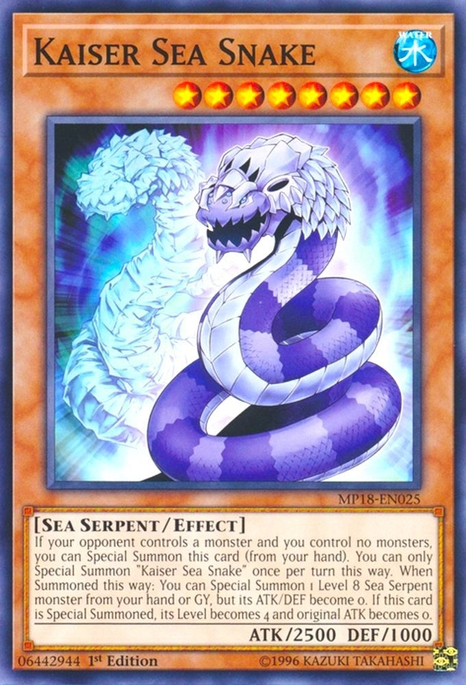 Image for Kaiser Sea Snake (2018 Mega-Tins Mega Pack) (MP18-EN025) - YuGiOh
