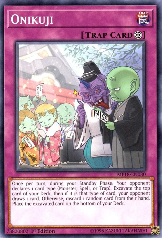Image for Onikuji (2018 Mega-Tins Mega Pack) (MP18-EN030) - YuGiOh