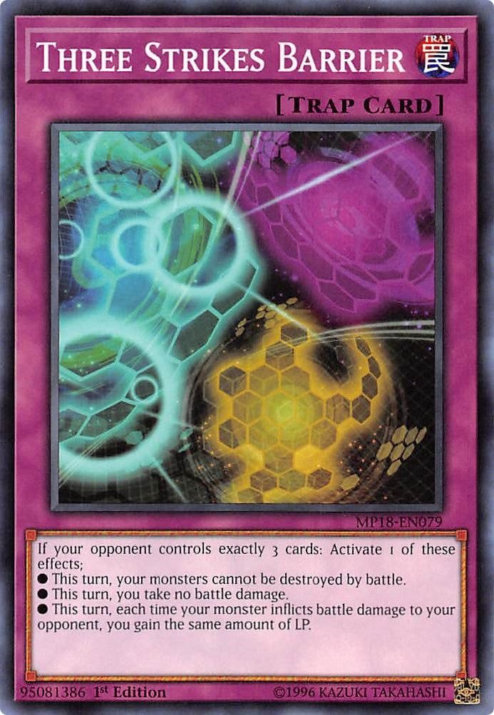 Image for Three Strikes Barrier (2018 Mega-Tins Mega Pack) (MP18-EN079) - YuGiOh