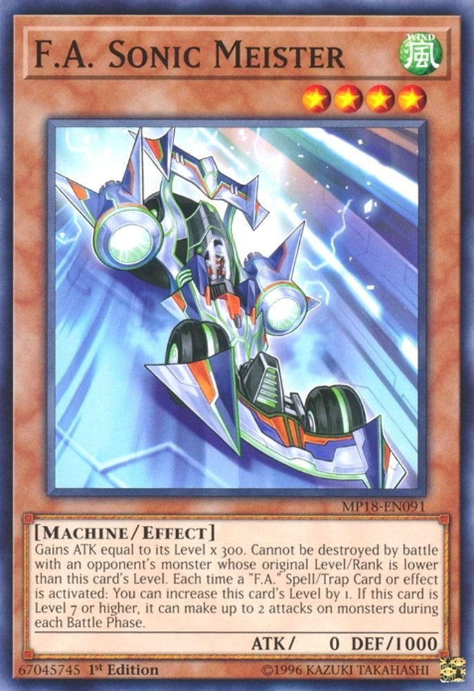 Image for F.A. Sonic Meister (2018 Mega-Tins Mega Pack) (MP18-EN091) - YuGiOh