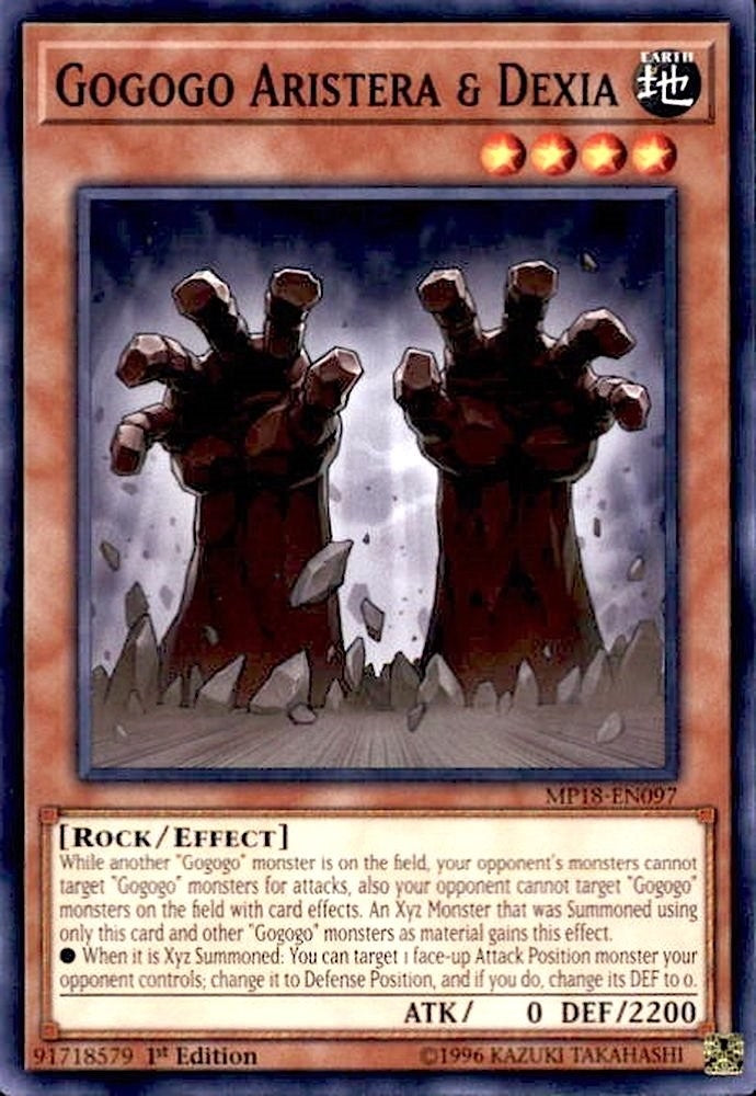 Image for Gogogo Aristera & Dexia (2018 Mega-Tins Mega Pack) (MP18-EN097) - YuGiOh