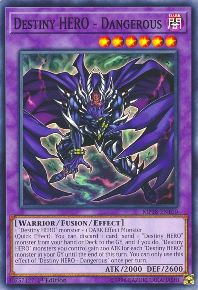 Image for Destiny HERO - Dangerous (2018 Mega-Tins Mega Pack) (MP18-EN100) - YuGiOh
