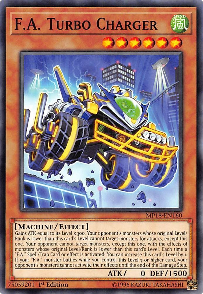 Image for F.A. Turbo Charger (2018 Mega-Tins Mega Pack) (MP18-EN160) - YuGiOh