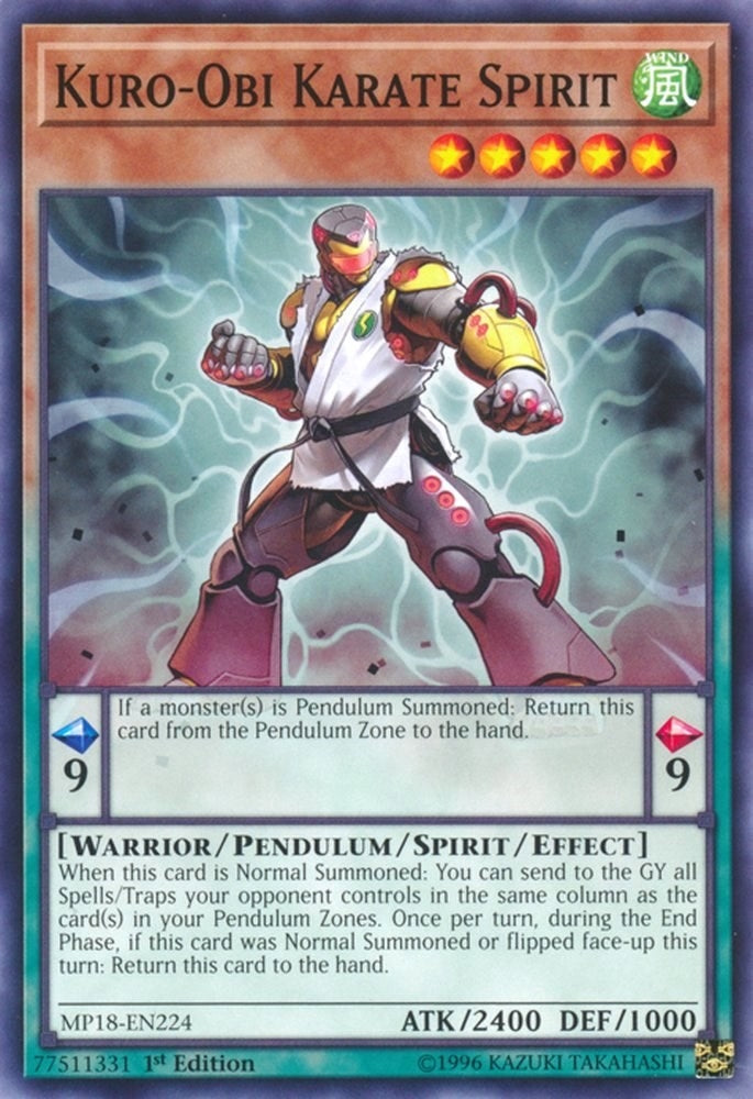 Image for Kuro-Obi Karate Spirit (2018 Mega-Tins Mega Pack) (MP18-EN224) - YuGiOh