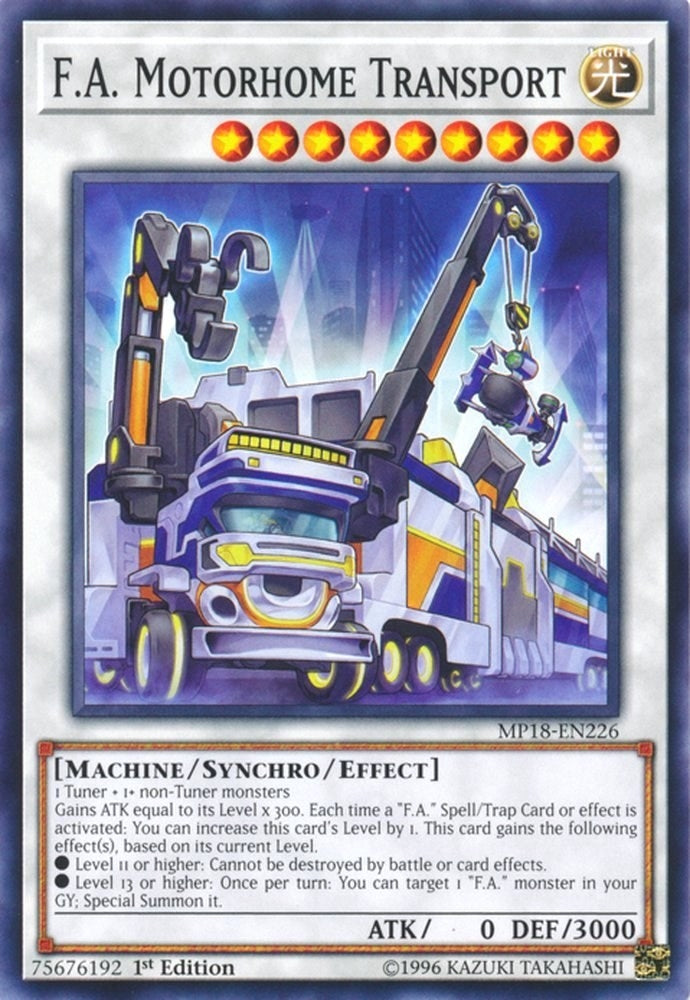 Image for F.A. Motorhome Transport (2018 Mega-Tins Mega Pack) (MP18-EN226) - YuGiOh