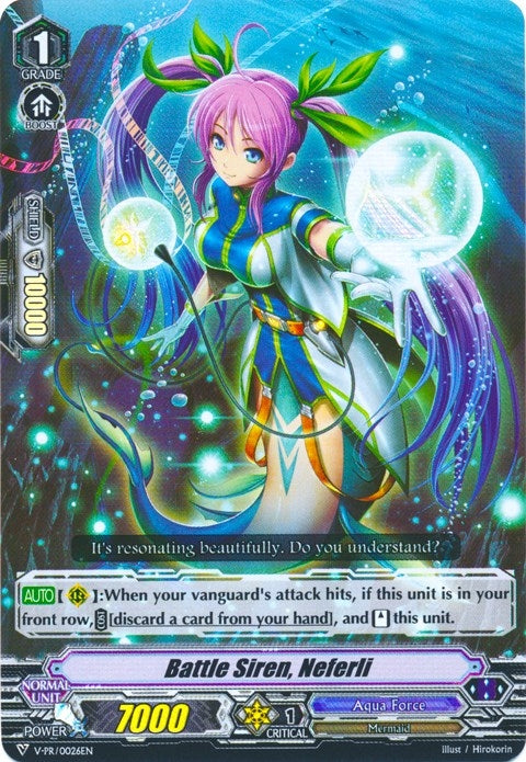 Image for Battle Siren, Neferli (V Promo Cards) (V-PR/0026EN) - Cardfight Vanguard