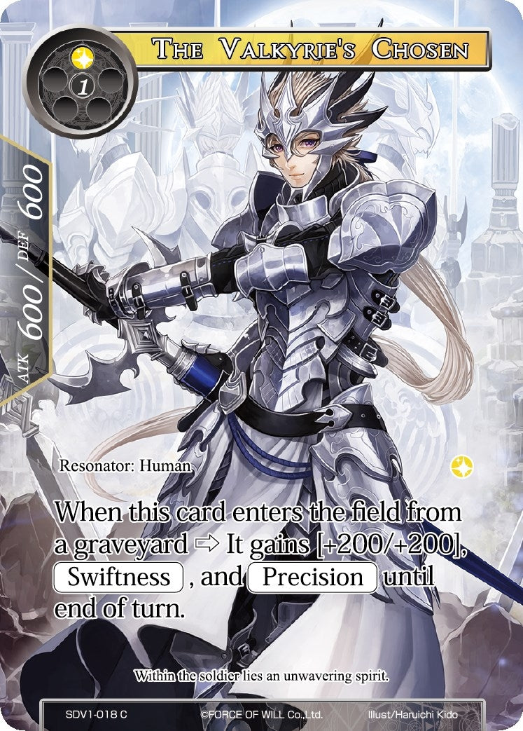 Image for The Valkyrie's Chosen (Valhalla Cluster Starter Deck) (SDV1-018) - Force of Will