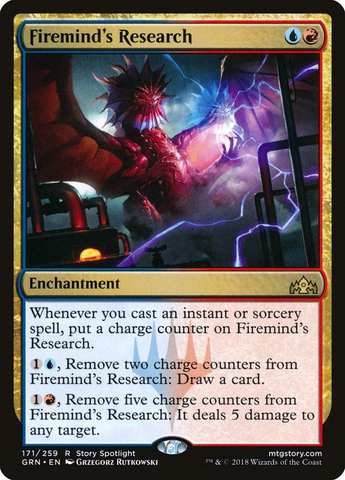 Image for Firemind's Research (Guilds of Ravnica) (171) - Magic: The Gathering