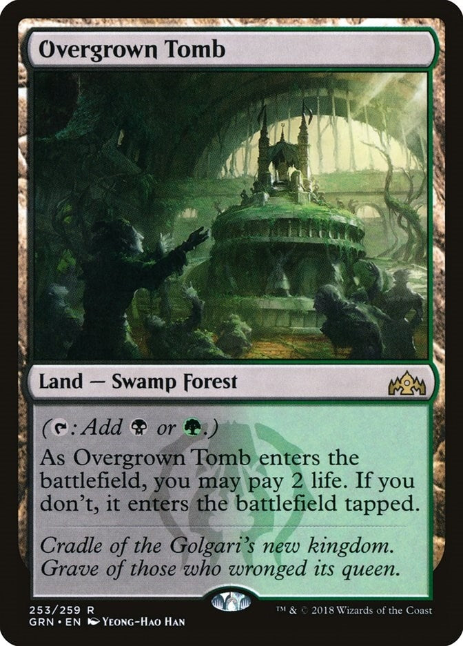 Image for Overgrown Tomb (Guilds of Ravnica) (253) - Magic: The Gathering