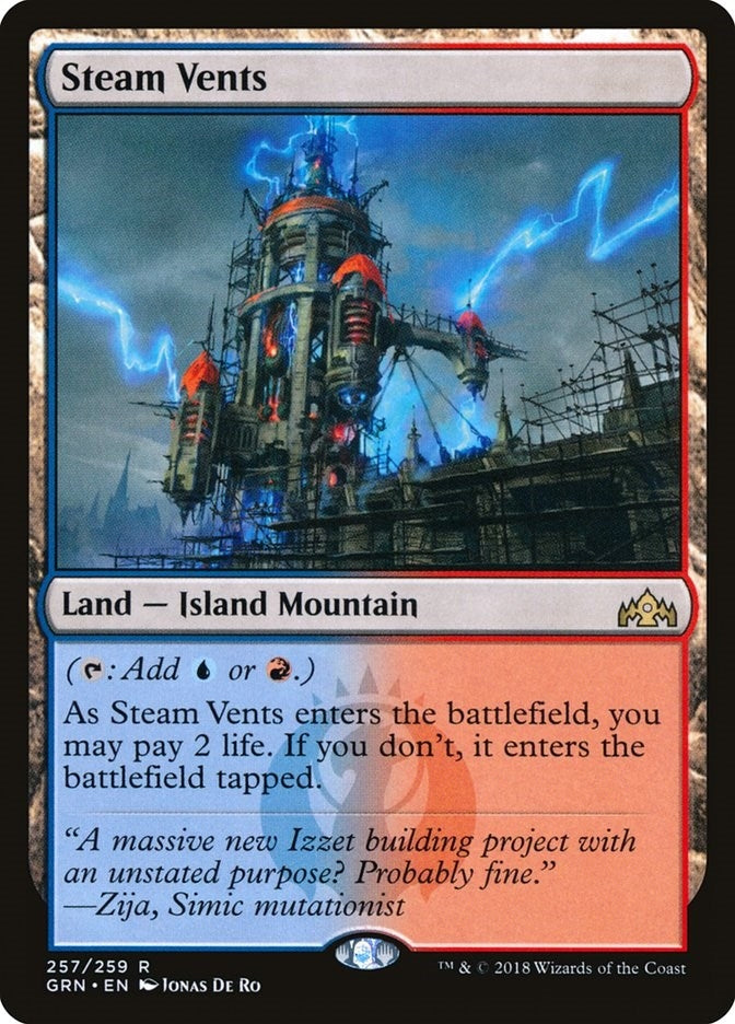 Image for Steam Vents (Guilds of Ravnica) (257) - Magic: The Gathering