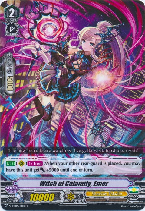 Image for Witch of Calamity, Emer (V-TD04: Ren Suzugamori) (V-TD04/003EN) - Cardfight Vanguard