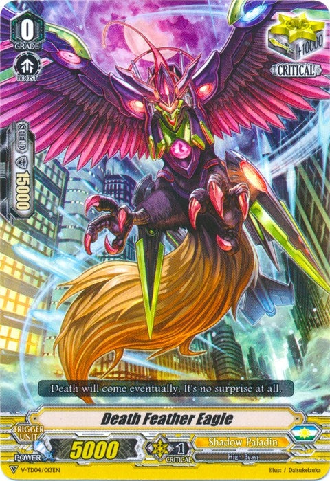 Image for Death Feather Eagle (V-TD04: Ren Suzugamori) (V-TD04/013EN) - Cardfight Vanguard