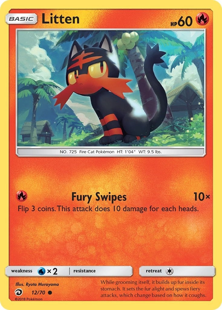 Image for Litten (Dragon Majesty) (12/70) - Pokemon