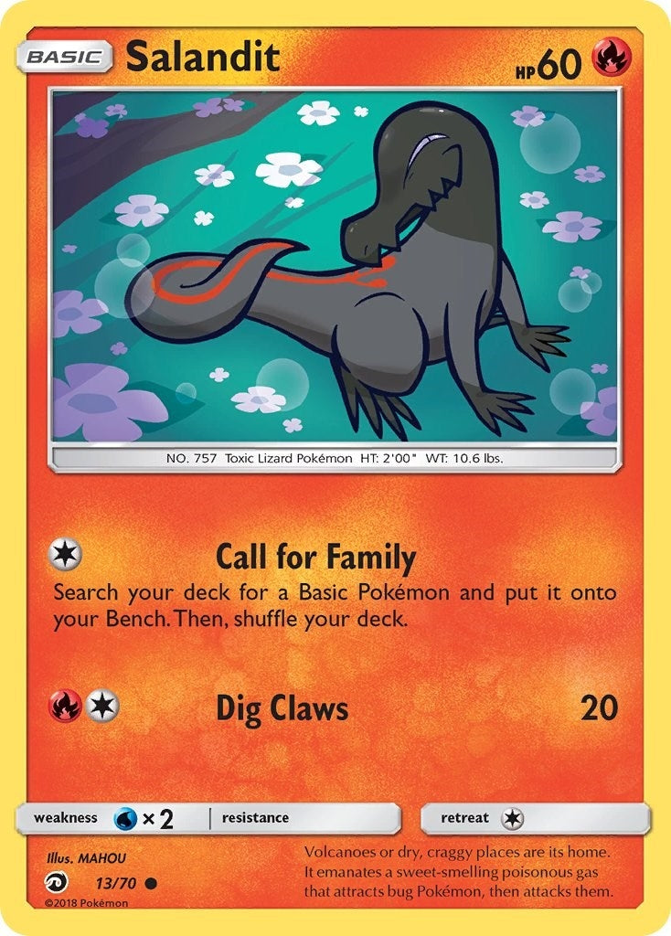 Image for Salandit (Dragon Majesty) (13/70) - Pokemon