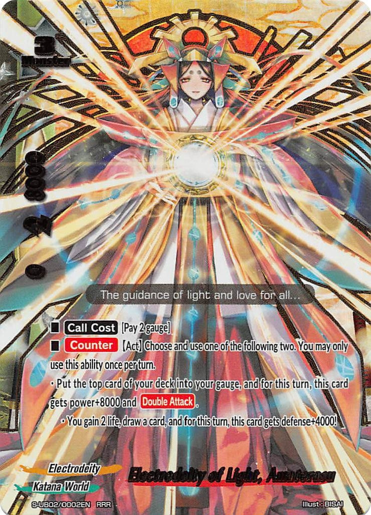 Image for Electrodeity of Light, Amaterasu (S-UB02: Miracle Fighters ~Miko & Mel~) (S-UB02/0002EN) - Future Card BuddyFight