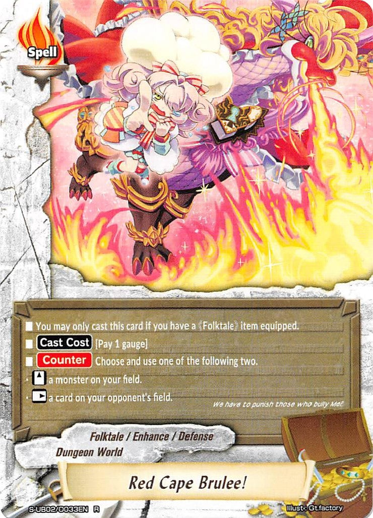 Image for Red Cape Brulee! (S-UB02: Miracle Fighters ~Miko & Mel~) (S-UB02/0033EN) - Future Card BuddyFight