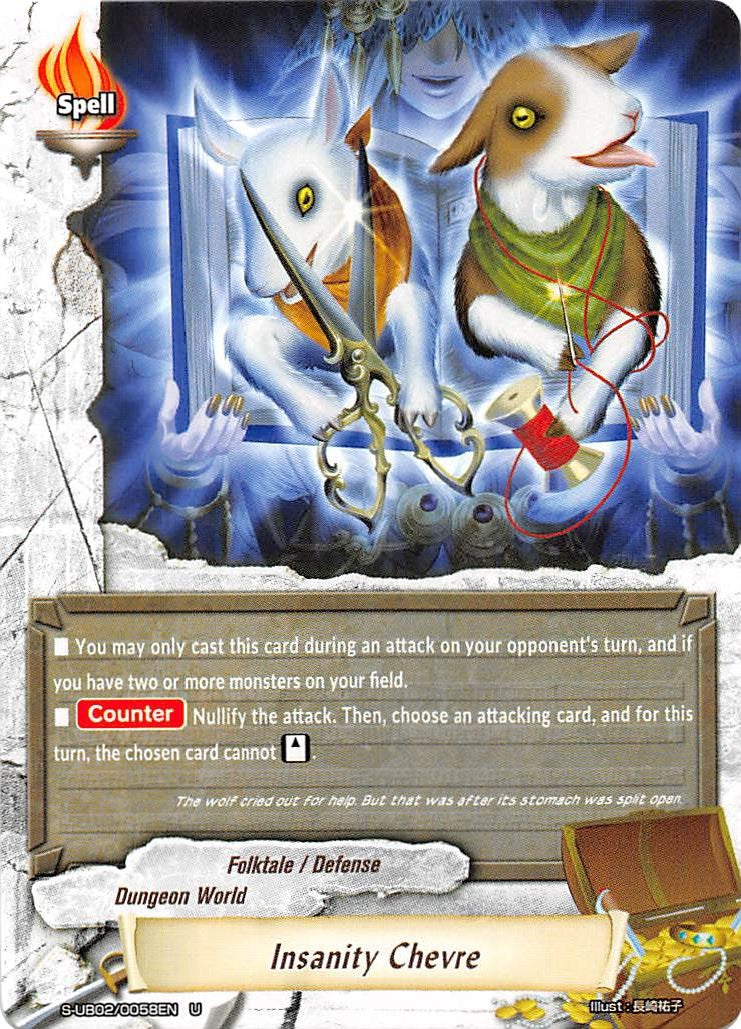 Image for Insanity Chevre (S-UB02: Miracle Fighters ~Miko & Mel~) (S-UB02/0058EN) - Future Card BuddyFight