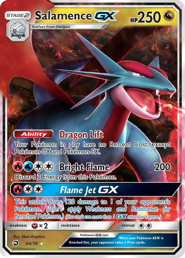 Image for Salamence GX (Dragon Majesty) (44/70) - Pokemon