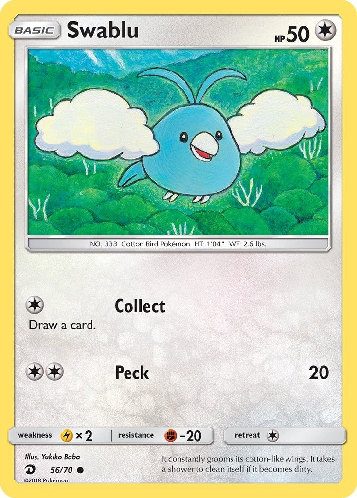 Image for Swablu (56) (Dragon Majesty) (56/70) - Pokemon