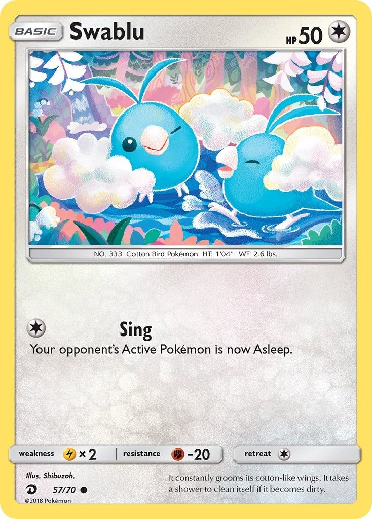 Image for Swablu (57) (Dragon Majesty) (57/70) - Pokemon