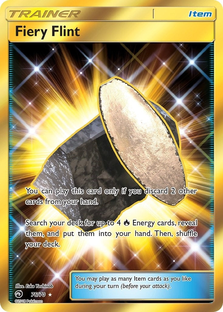 Image for Fiery Flint (Secret) (Dragon Majesty) (76/70) - Pokemon