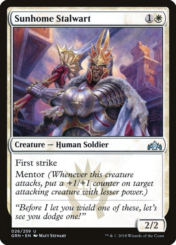 Image for Sunhome Stalwart (Guilds of Ravnica) (26) - Magic: The Gathering