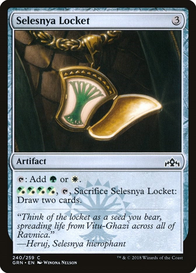 Image for Selesnya Locket (Guilds of Ravnica) (240) - Magic: The Gathering