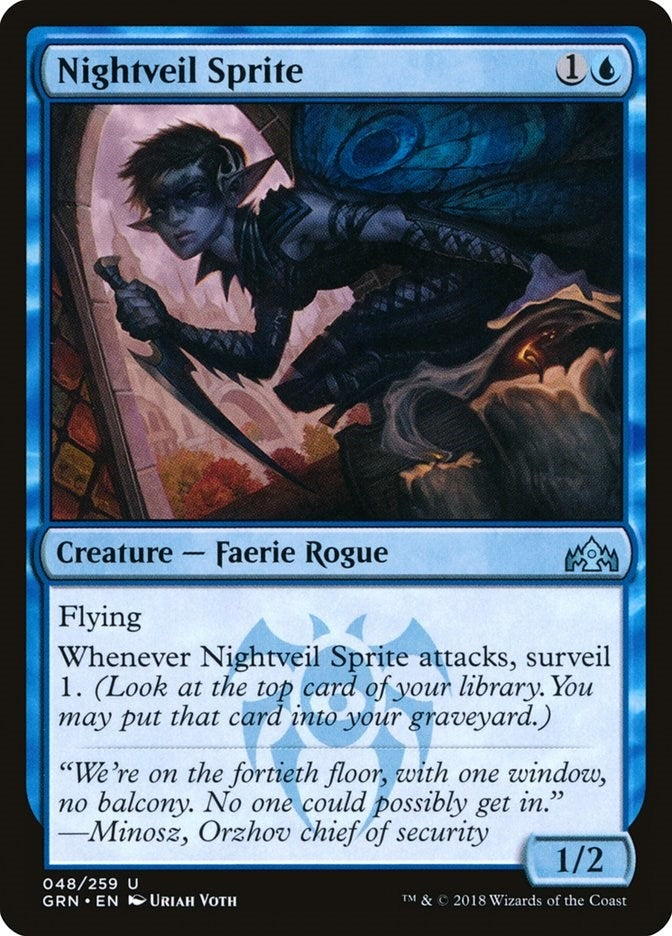 Image for Nightveil Sprite (Guilds of Ravnica) (48) - Magic: The Gathering