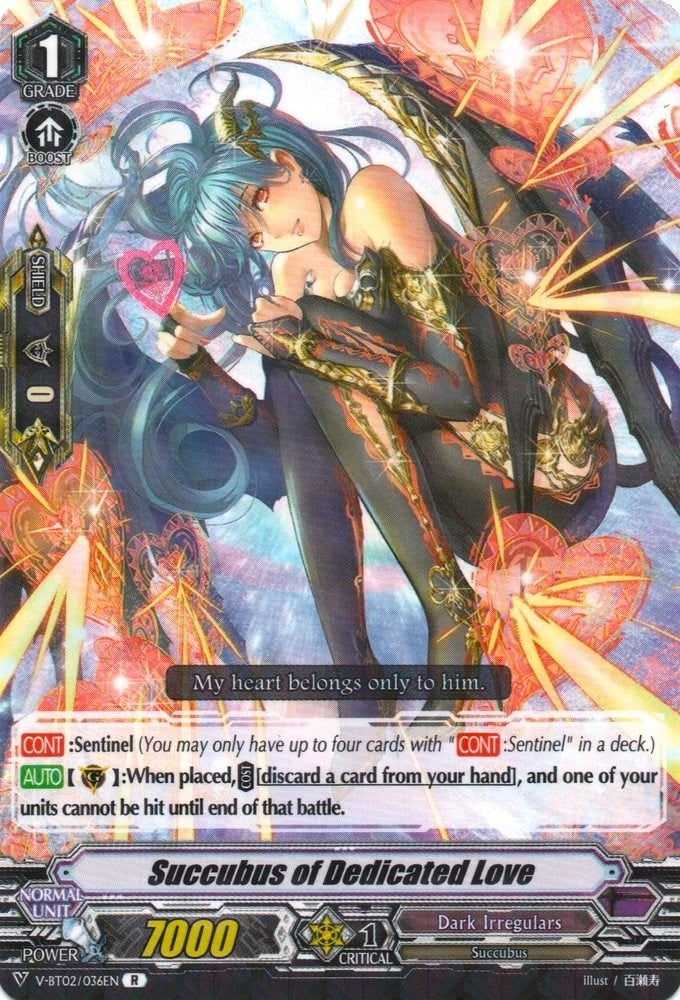 Image for Succubus of Dedicated Love (V-BT02 : Strongest! Team AL4) (V-BT02/036EN) - Cardfight Vanguard