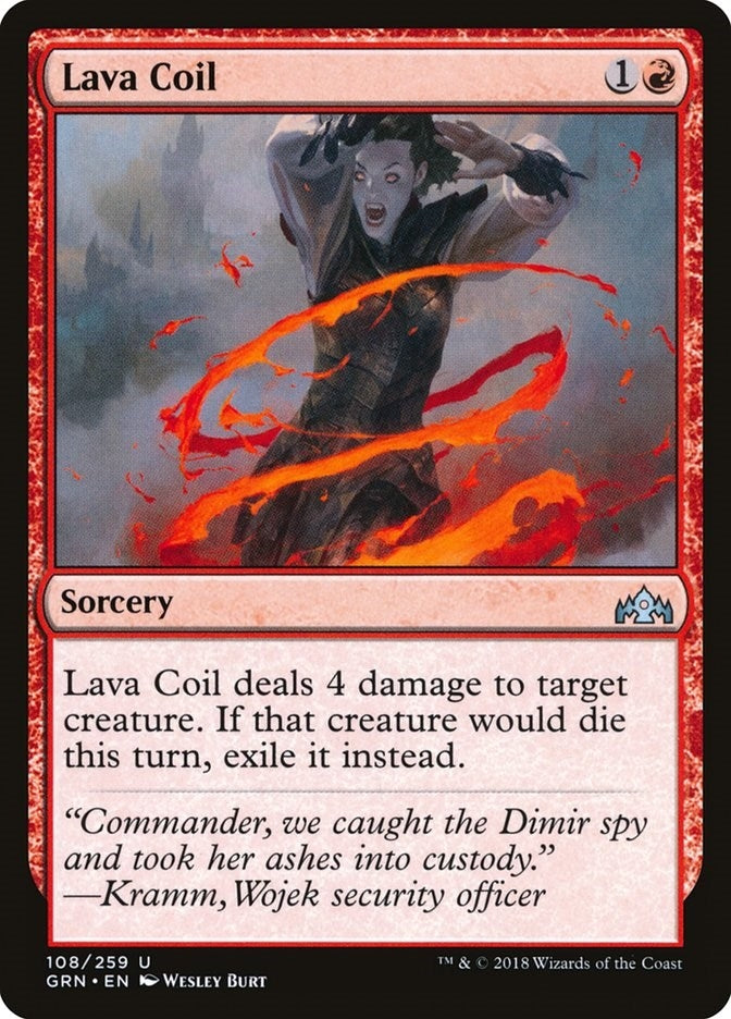 Image for Lava Coil (Guilds of Ravnica) (108) - Magic: The Gathering