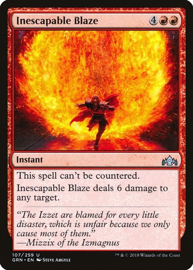 Image for Inescapable Blaze (Guilds of Ravnica) (107) - Magic: The Gathering
