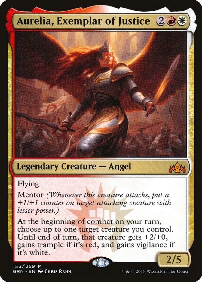 Image for Aurelia, Exemplar of Justice (Guilds of Ravnica) (153) - Magic: The Gathering