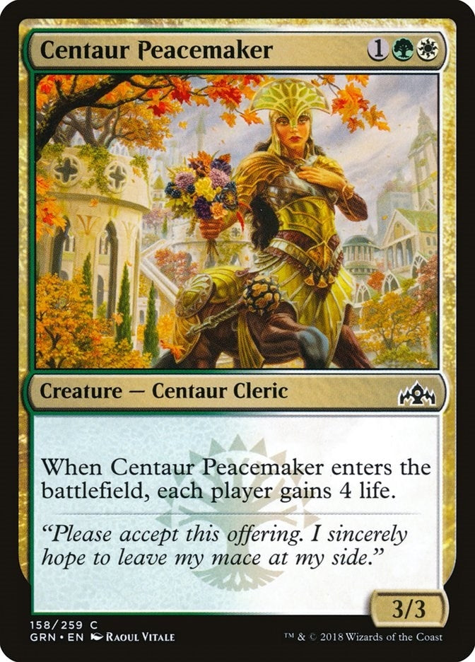 Image for Centaur Peacemaker (Guilds of Ravnica) (158) - Magic: The Gathering